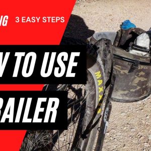 how to bikepack with your dog using a trailer. train you dog in 3 easy steps.