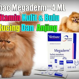 vitamin bulu & kulit kucing dan anjing virbac megaderm