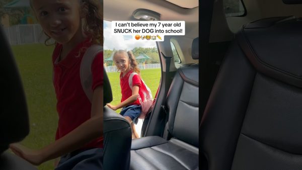 daughter snuck dog into school‼️😡should she be grounded⁉️ #dlafam