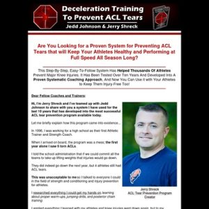 how to prevent acl tears drills to train deceleration how to develop safer, stronger knees to prevent knee injuries