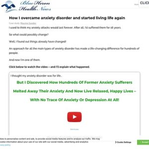 overthrowing anxiety cb | blue heron health news