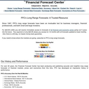 5 year financial and economic forecasts