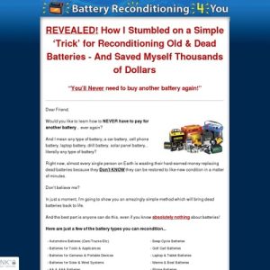 battery reconditioning 4 you how to recondition death batteries