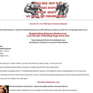 build huge arms fast with old school arm building workouts