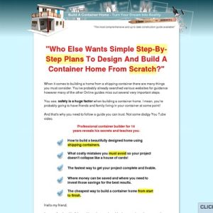 build a container home