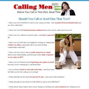 calling men: the complete guide to calling, emailing, and texting men