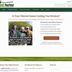 golf mental game products by karl morris mind factor international