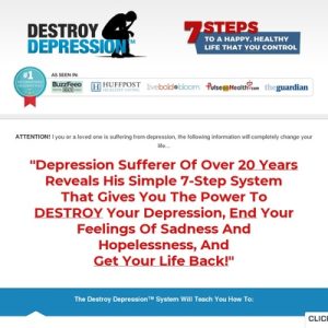 destroy depression (tm) $100 new aff bonus