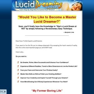 lucid dreaming made easy learn step by step how to control your dreams