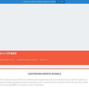 lightroom presets bundle exposure empire