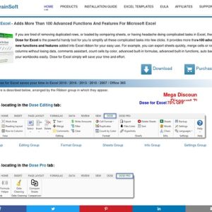 excel add in (dose for excel)