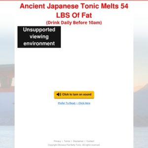 (2) japanese tonic destroys belly fat overnight