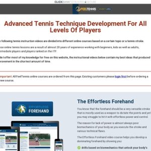 online courses and tennis instruction videos | feel tennis