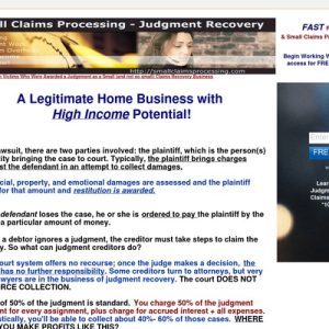 judgement recovery business course small claims processing course