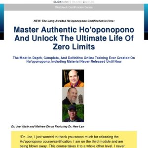 ho'oponopono certification = high conversions!