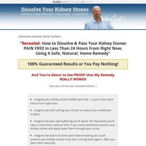 the kidney stone remedy