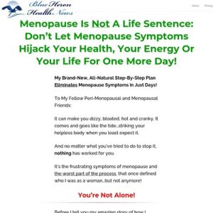 the menopause solution cb | blue heron health news