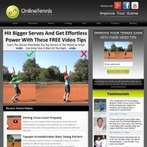 online tennis instruction home online tennis instruction learn how to play your best tennis, free tennis tips