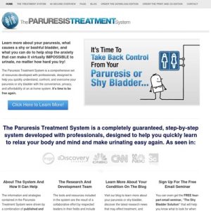 the paruresis treatment system – resources and help for shy bladder – the paruresis treatment system was developed with a doctor of clinical psychology to help you learn to overcome your paruresis or shy bladder fast.