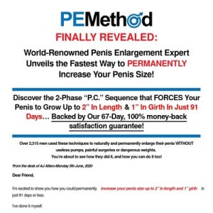 get a larger penis with pemethod the #1 rated penis exercise program