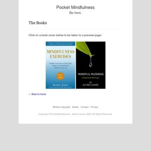 mindfulness books by alfred james