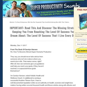 super productivity secrets: for entrepreneurs ready and willing to operate at full capacity