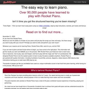 rocket piano learn piano today!