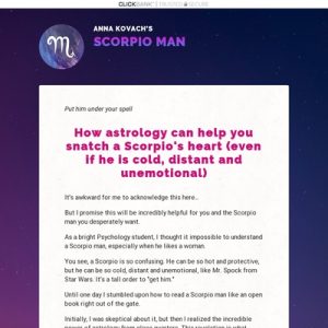 scorpio man secrets by astrologer anna kovach » official