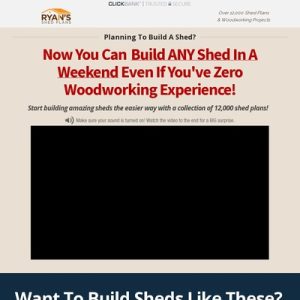 ryan shed plans 12,000 shed plans and designs for easy shed building! ryanshedplans