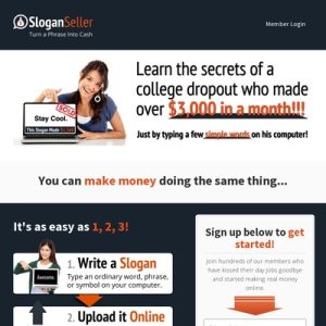 slogan seller hot untapped niche $100 aff bonus!