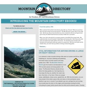 mountain driving guide for truckers, rv and motorhome drivers