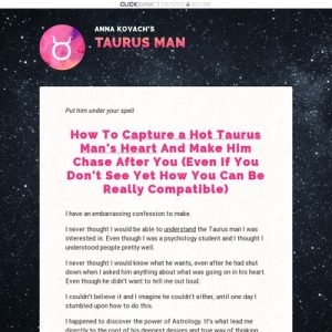 taurus man secrets by relationship astrologer anna kovach