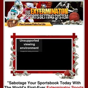 the exterminator sports betting system by author of the #1 system