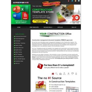 construction document templates store