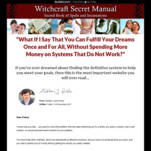 witchcraft secret manual love and money spells